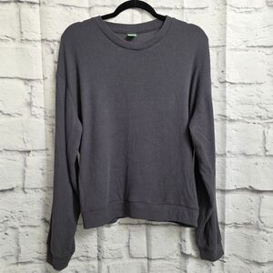 Honeydew Gray Crew Neck Sweater Size Large